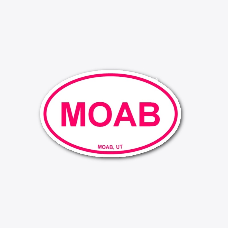 MOAB - Oval Pink w/White Background