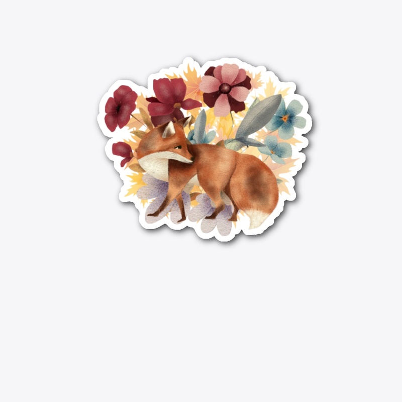 Cute Fox With Autumn Vibe