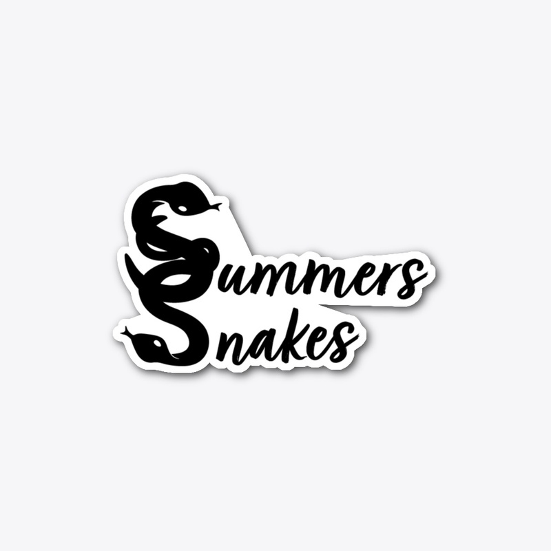 Summers Snakes sticker! (Black)