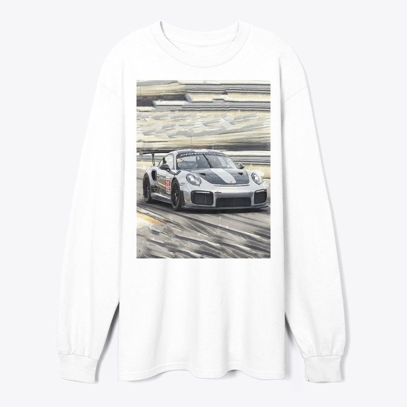 White Racing Car