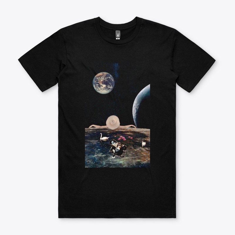 Space view chill out collage art