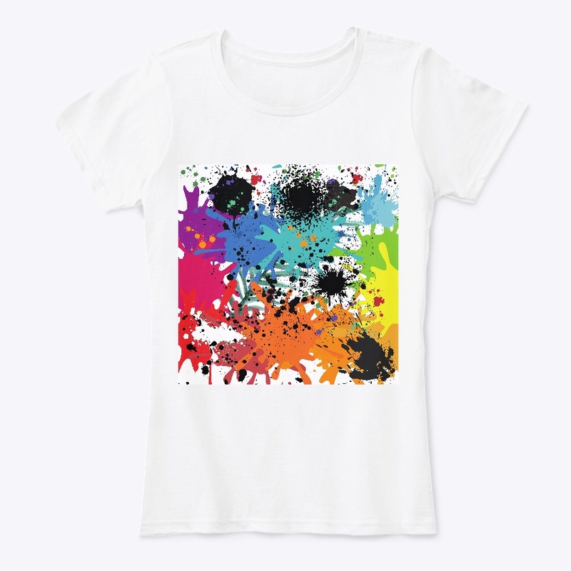 Splat colorful art
