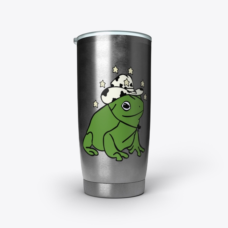 Frog Lovers Gift: Frog With A Cowboy Hat