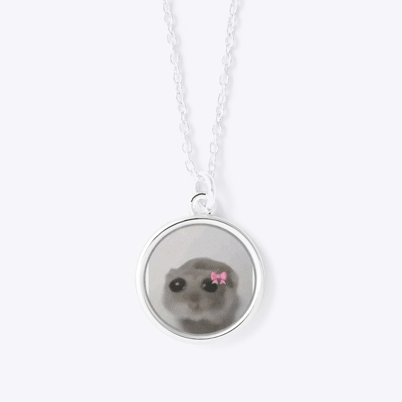 Cute hamster necklace 