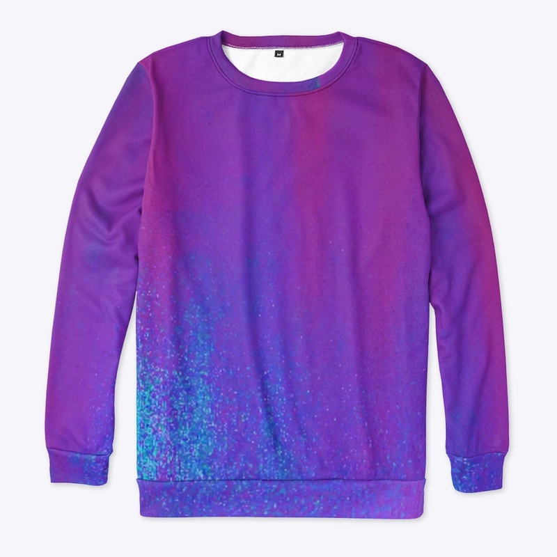 Electric Blue on Purple