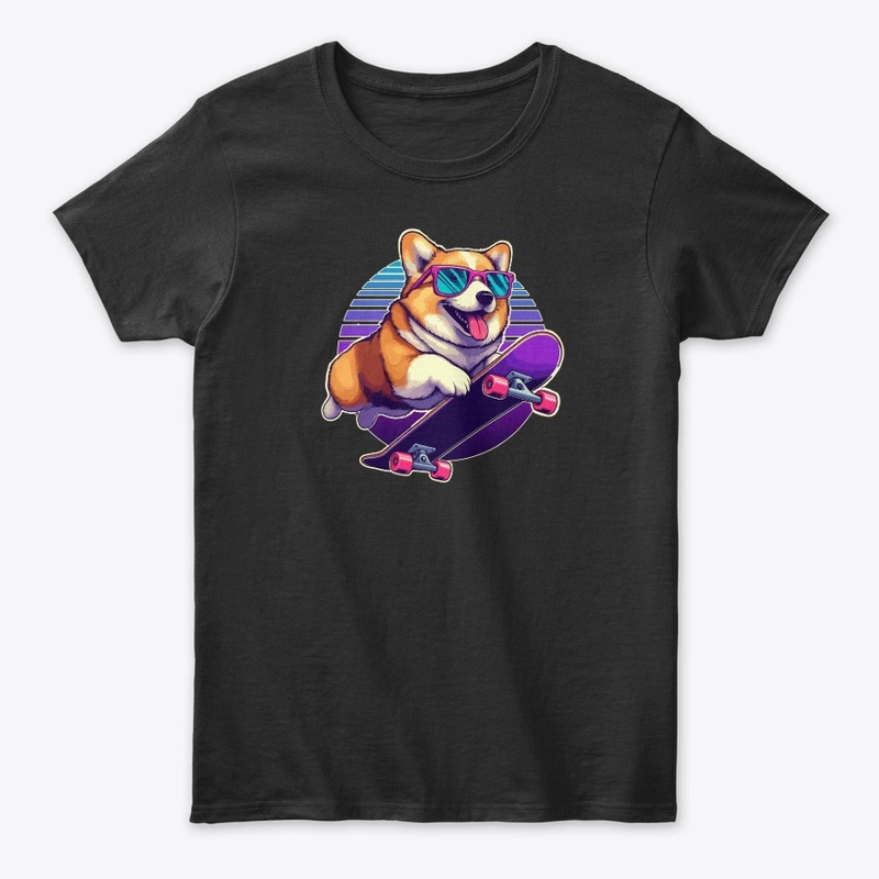 Corgi 80's skater