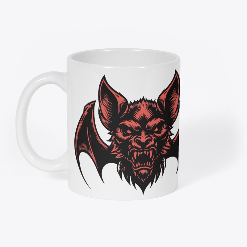 Intense Bat Illustration