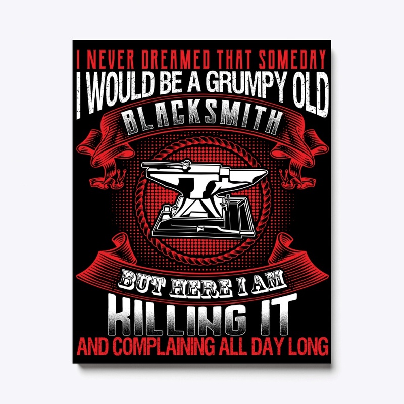 Vintage Design Grumpy Old Blacksmith