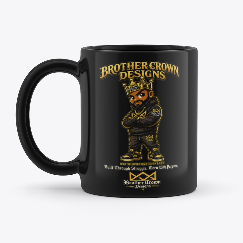 Brother Crown Designs Mug And Sticker