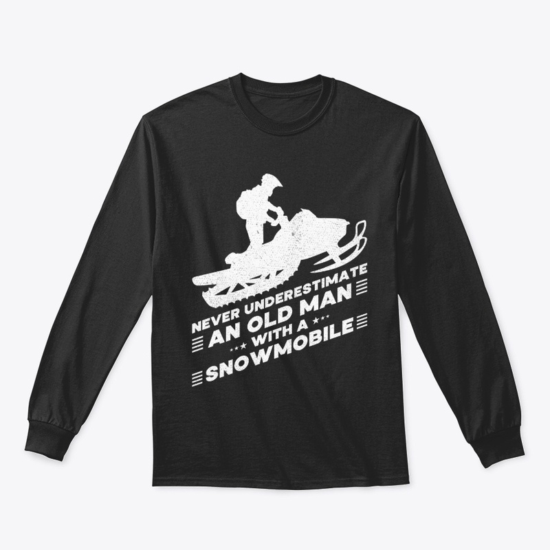 Old Man With A Snowmobile - Snowmobiling