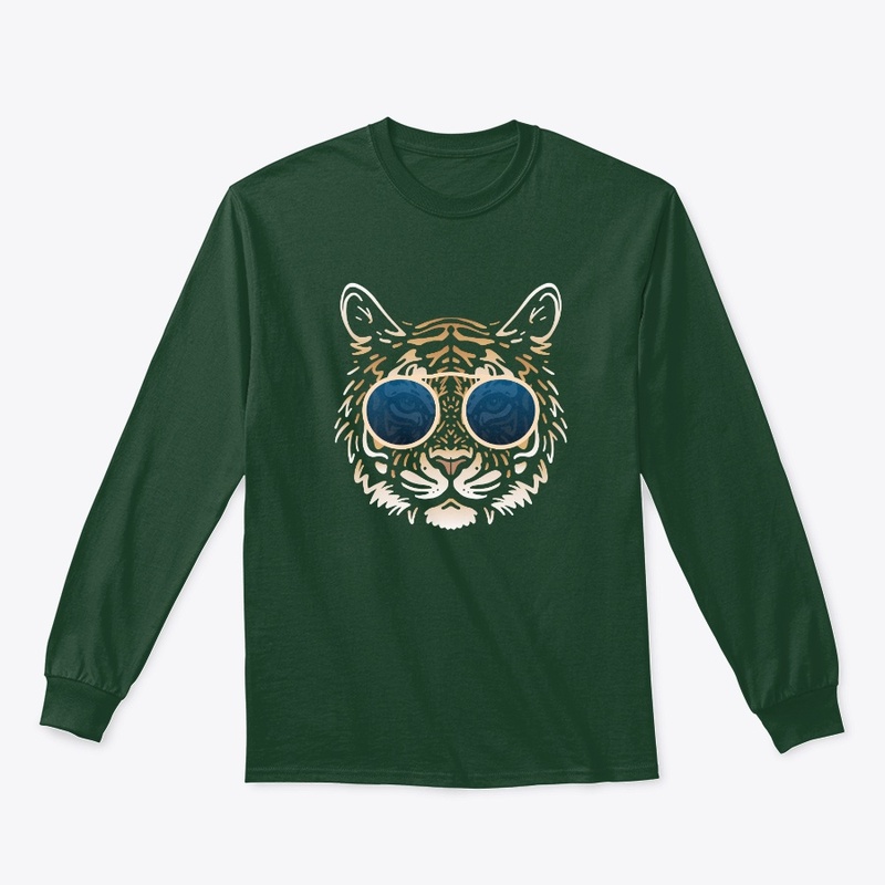 Cute Tiger in Sunglasses (Colored+sg08)