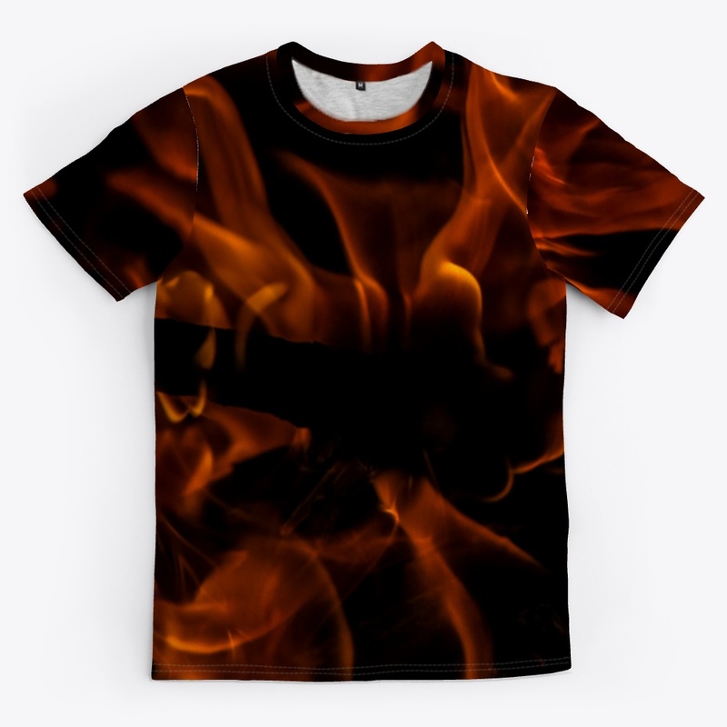 Blazing Fiery Warm Campfire