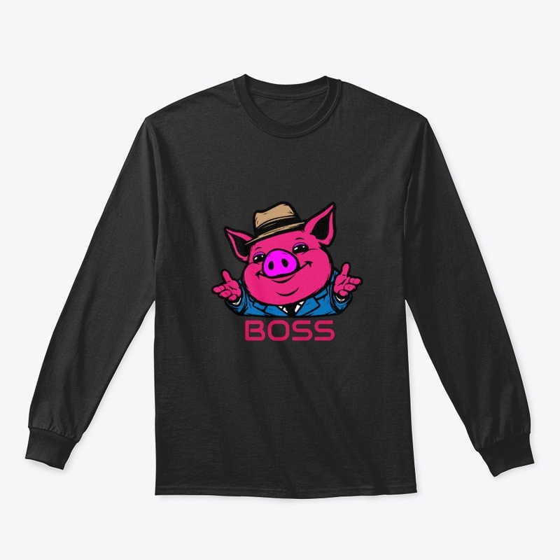 Boss Pig in Suit Cartoon
