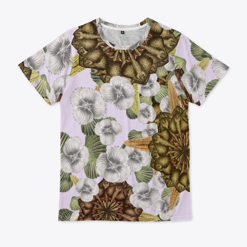 sea life floral print 