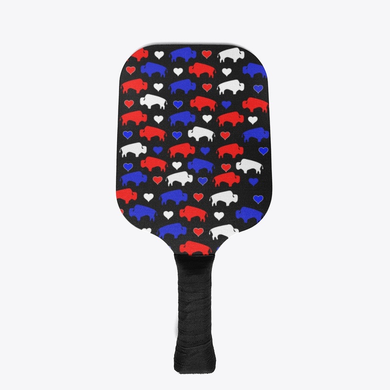 Buffalo Hearts Red White Blue
