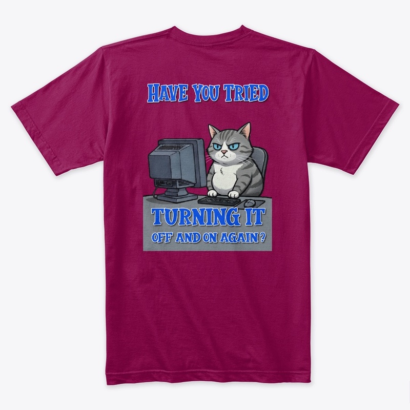 Grumpy Tech Support Cat
