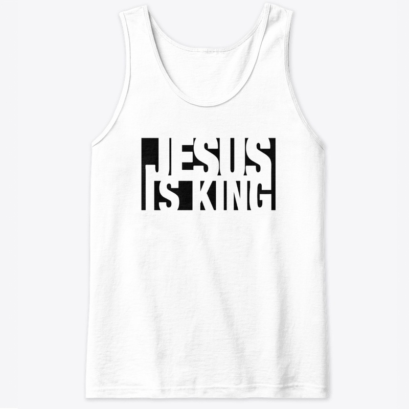 Jesus is King Letter cut out Black