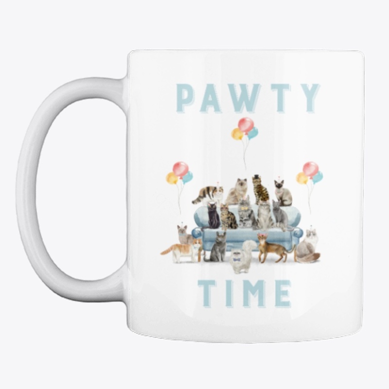 Pawty Time Design | Cat Tee
