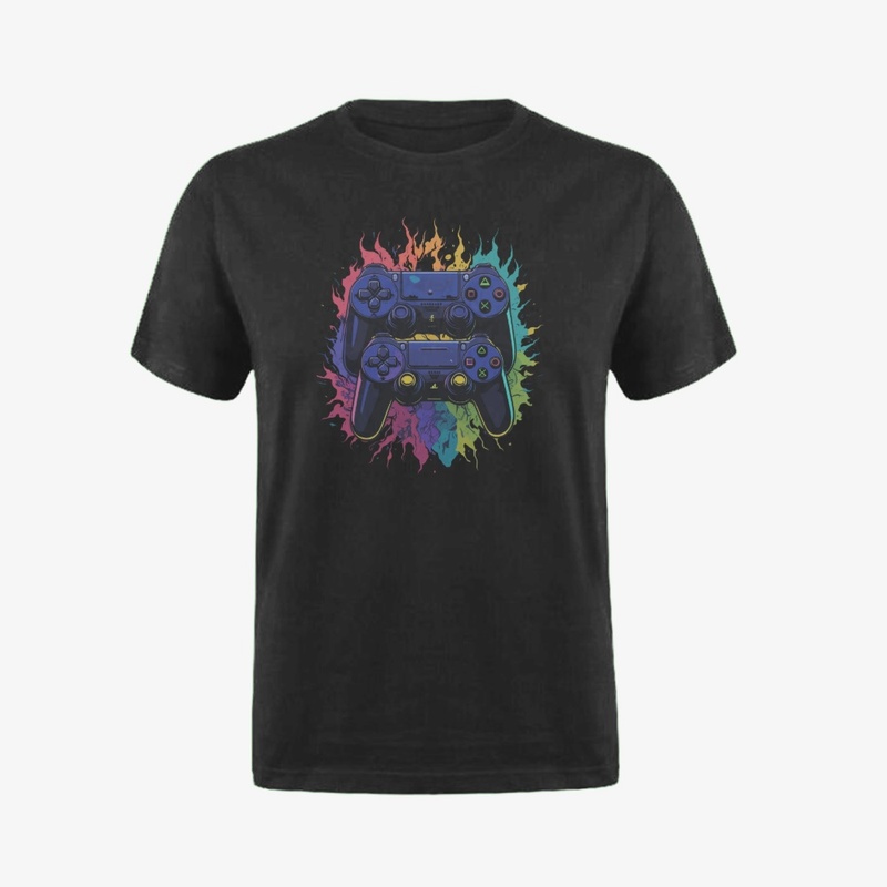 Flaming Duo – Colorful Gamer Power