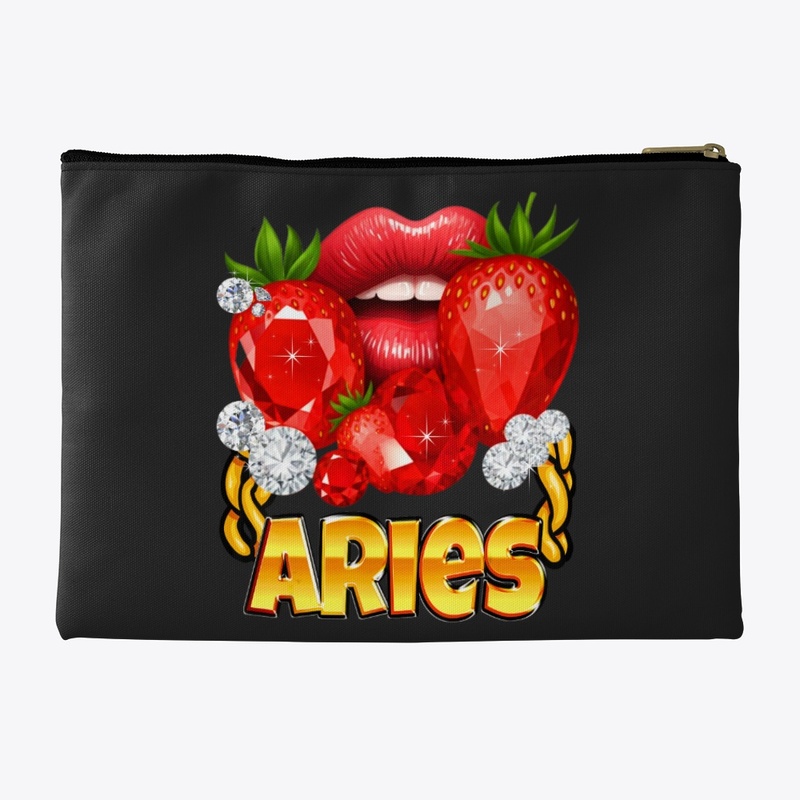 Lips Gold Chain Aries Zodiac Gift