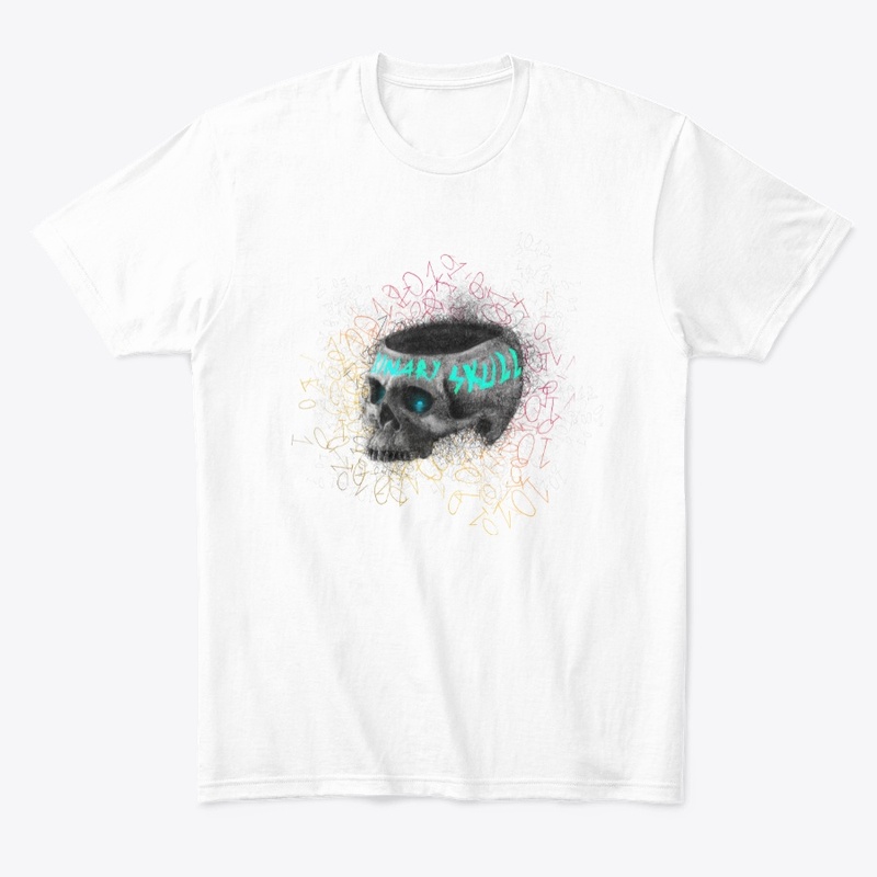 Coder - Binary Skull illustration