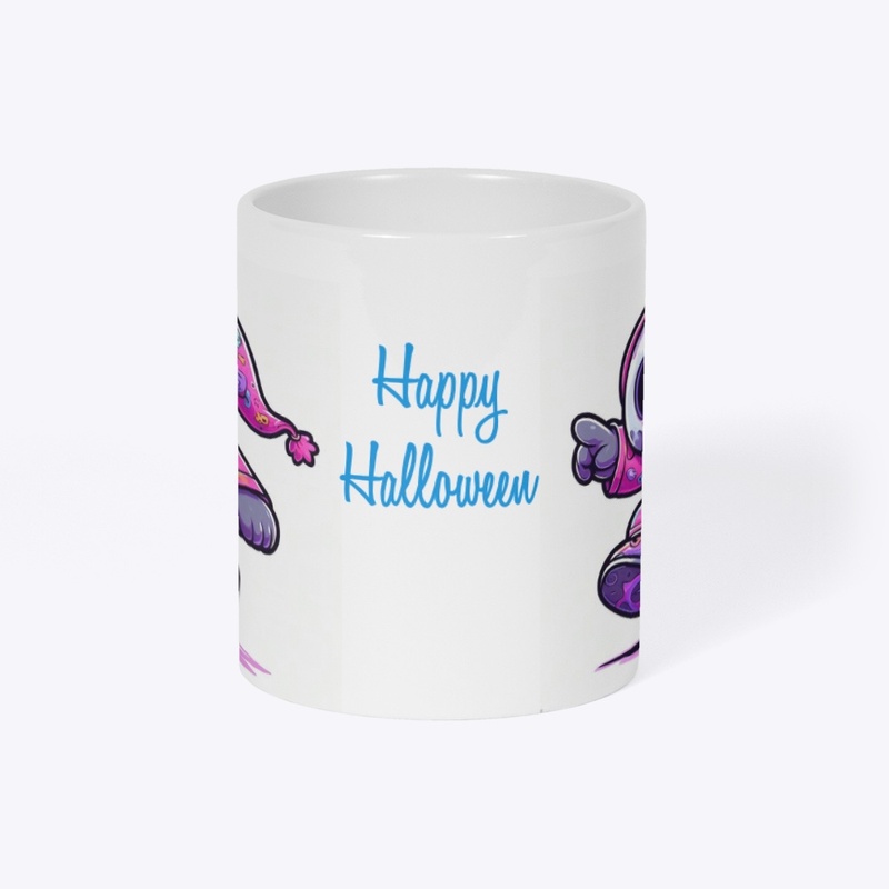 Spooky Halloween delight skeleton mug 