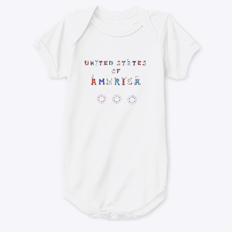 United States of America Word Art
