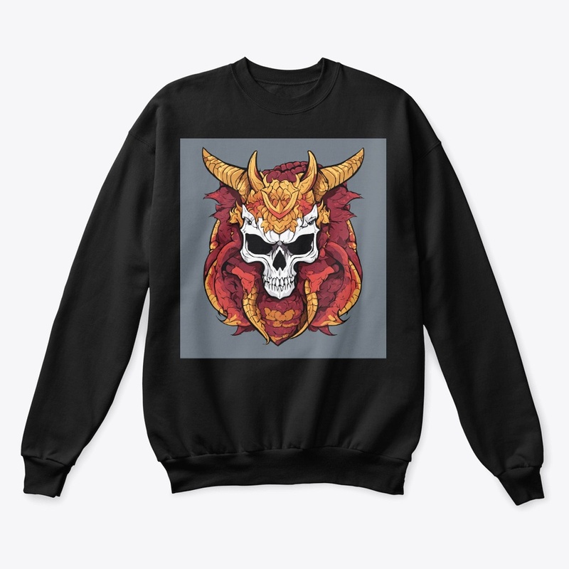 dragon mascot skull style 