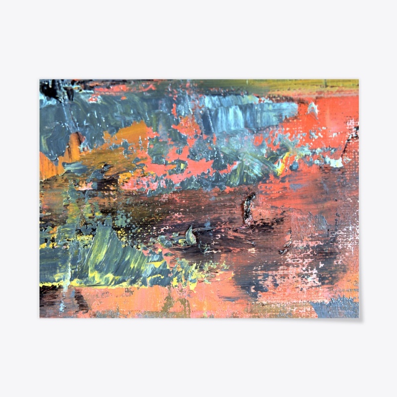 Abstract oil painting