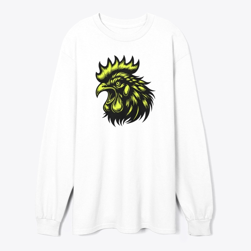 Striking Angry Chicken Graphic