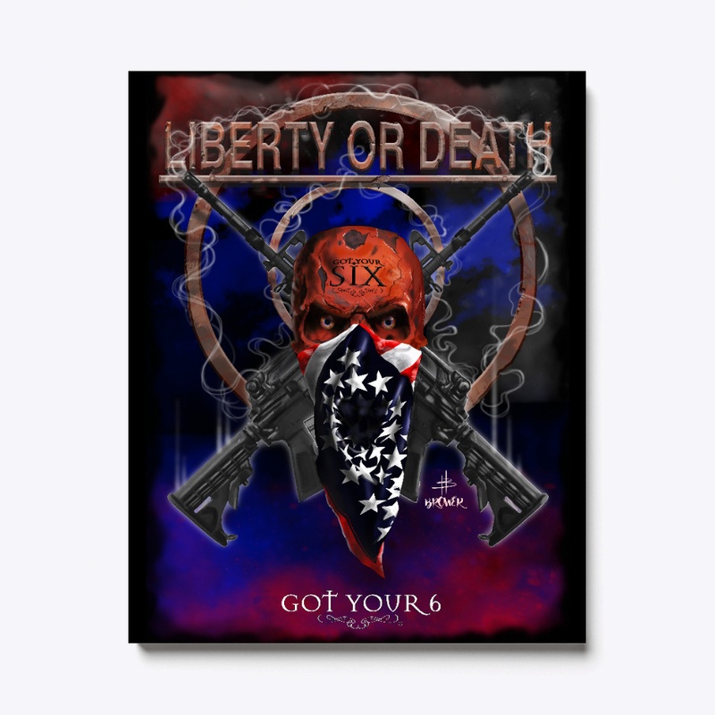 LIBERTY OR DEATH CANVAS PRINT