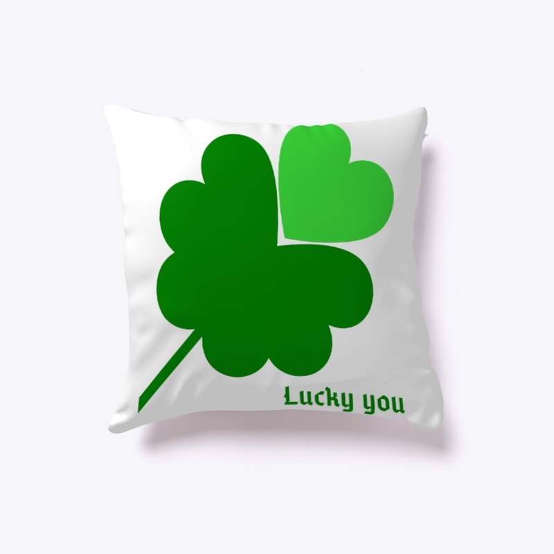 Green Clover Hearts Lucky You