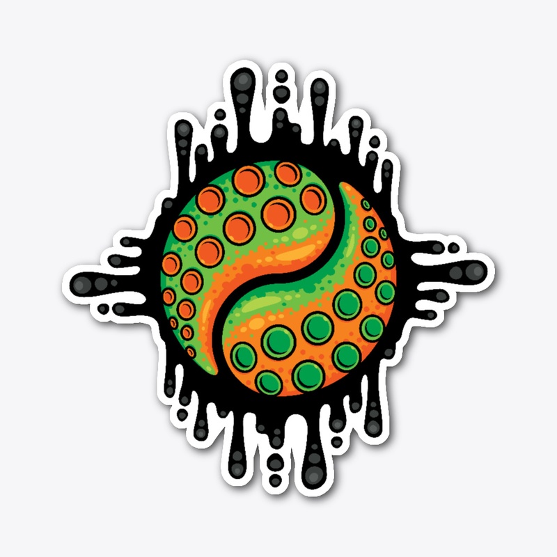 Inky Octopus Tentacle Yin Yang Symbol