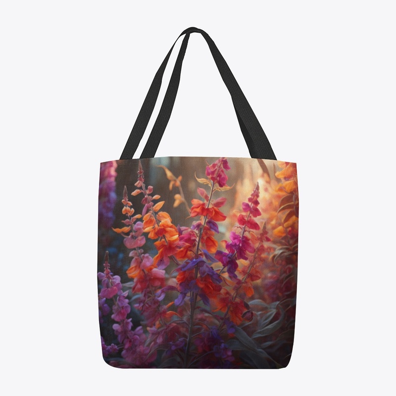 Salvia Splendens (Vibrant Abstract)