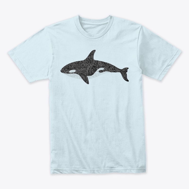 Killer Whale Mandala Graphic Tee