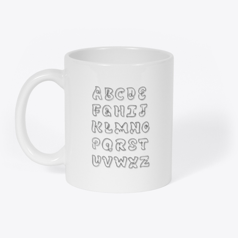 Alphabet design t-shirt 