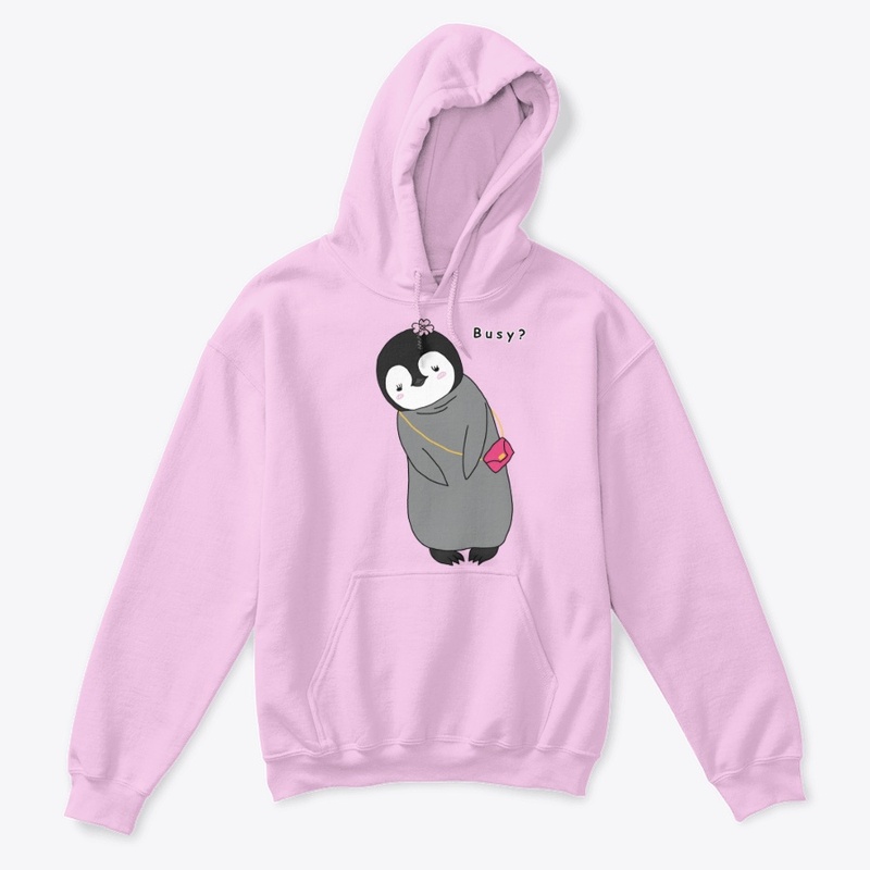 Busy? - Cute Baby Penguin Design