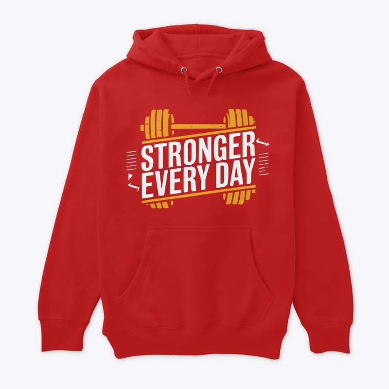 Stronger EveryDay Typography Gym T-Shirt