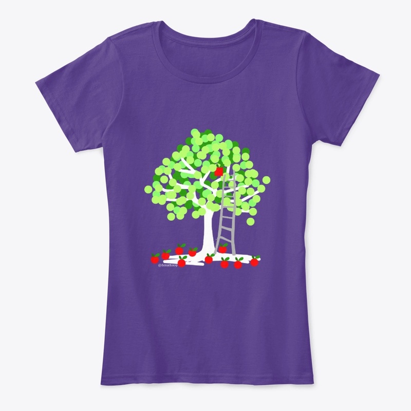 apple tree by night