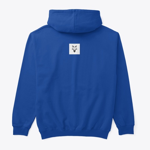Clever Fox Subtle Bro Hoodie  Royal T-Shirt Back
