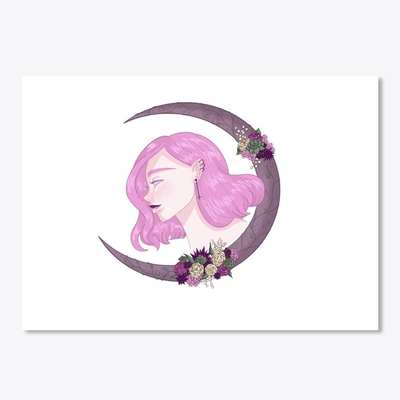 Pastel Goth Crescent Moon