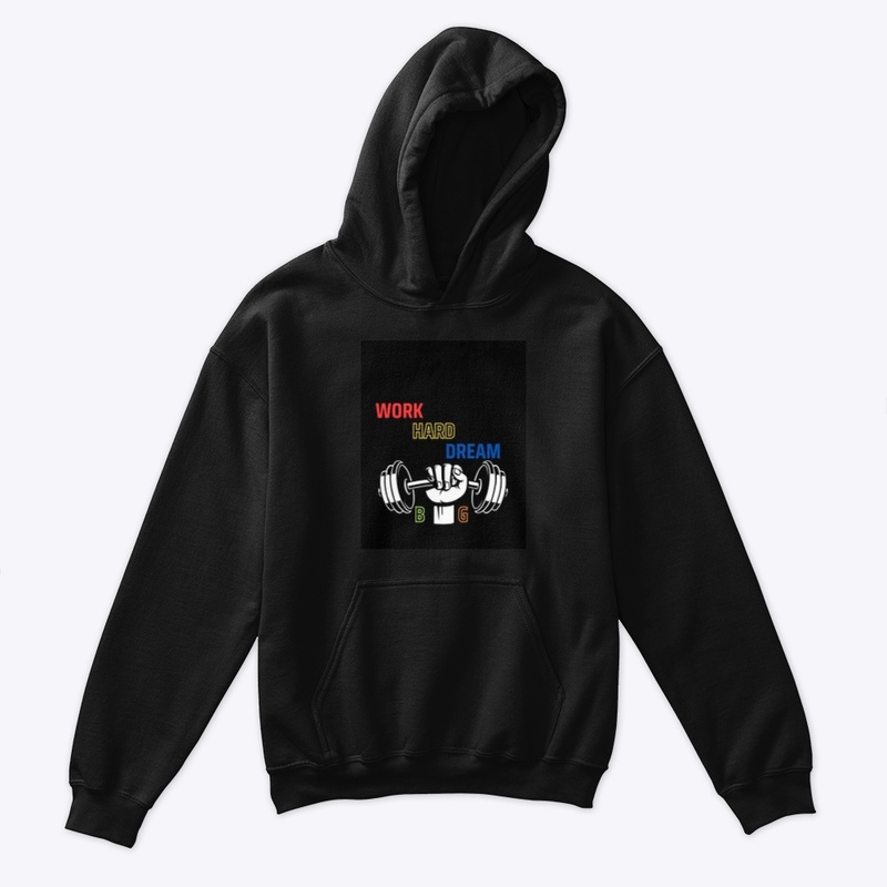 Work Hard Dream Big Boys/Girls Hoodie