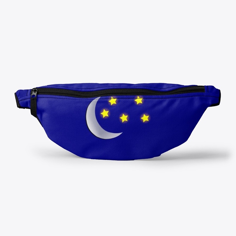 star blue cloth mask,pouch,fanny  pack