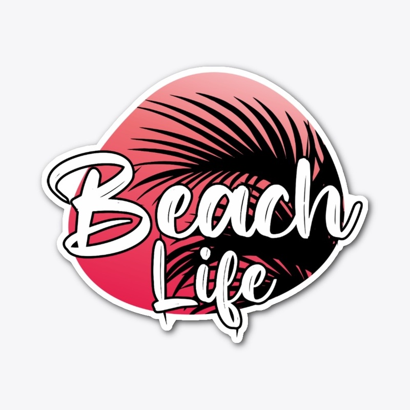 Beach life tee-shirt design