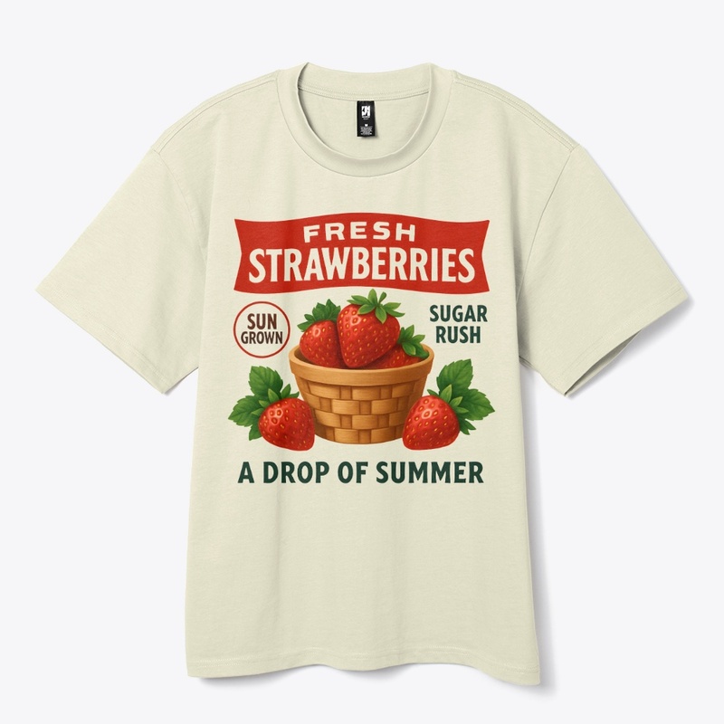 Strawberries | Vintage Fruit Art