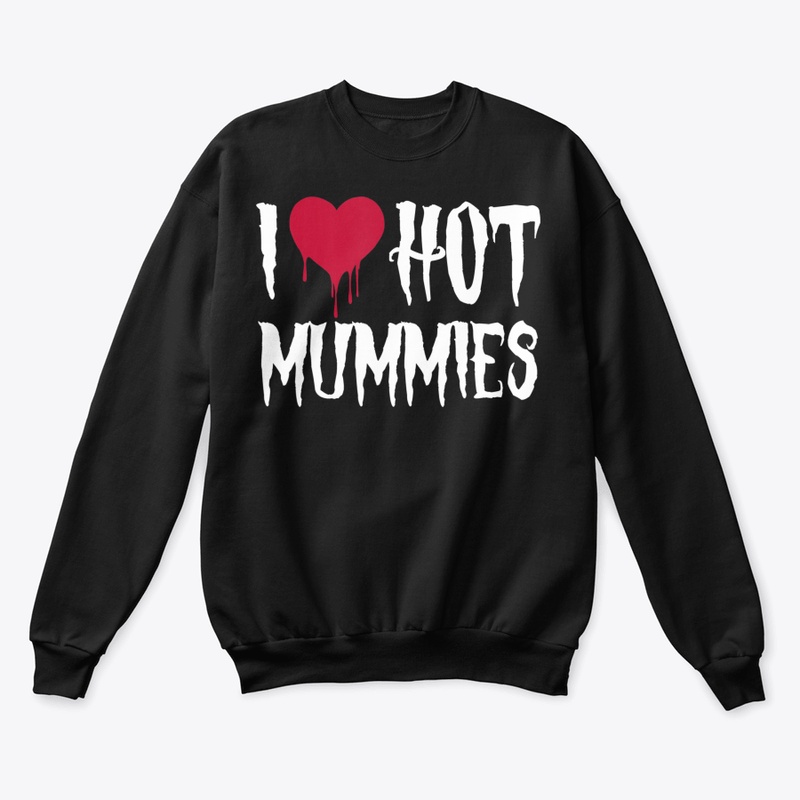 Funny Halloween Red Heart Mummies I Lo