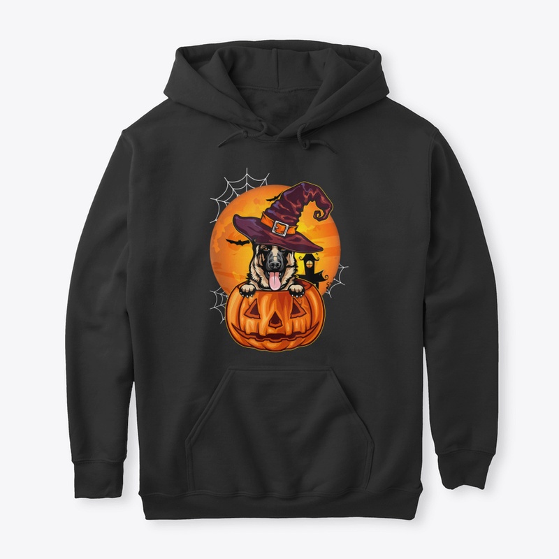 Funny German Shepherd Pumpkin Halloween 