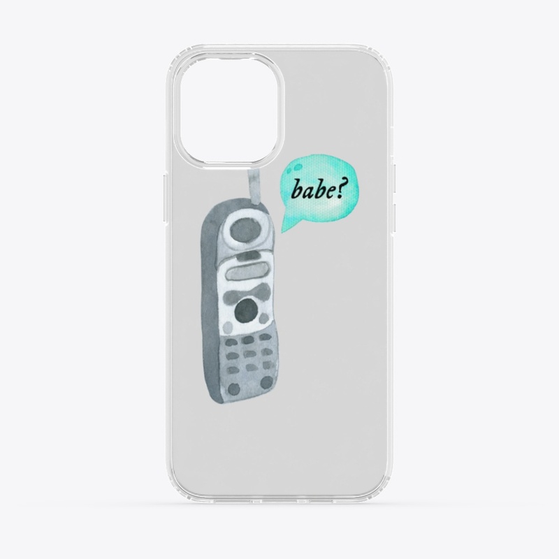 Babe watercolor phone design