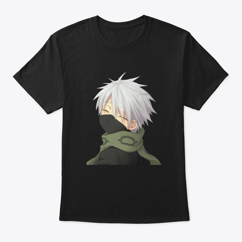 Kakashi Hatake Chibi Black T-Shirt Front