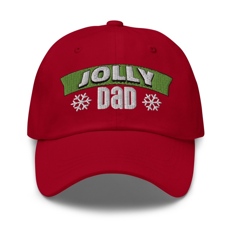 Red Jolly Dad Embroidered Dad Hat